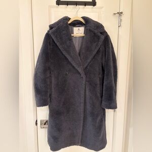 Aritzia Teddy Jacket in Dark Gray